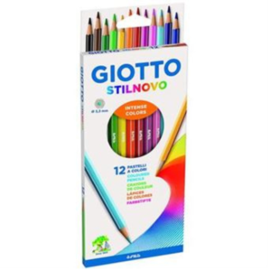 Lápis de Cor Giotto Stilnovo - 12 Unidades
