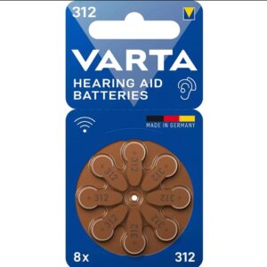 PACK 6 PILHAS P/APARELHOS AUDITIVOS PR312/PR41/AZA312 - VARTA