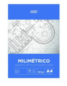 Bloco Milimetrico A4 10 Fls