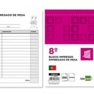 BLOCO EMPREGADO DE MESA SIMPLES 105X155MM