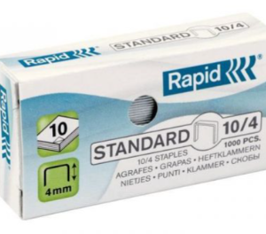 AGRAFES RAPID 10/4 MM GALVANIZADOS CAIXA 1000 UNI