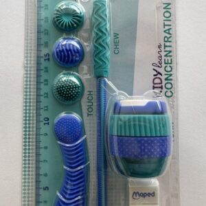 KIT ESCOLAR MAPED KIDYLEARN CONCENTRATION AZUL DE 4 PEÇAS