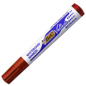 MARCADOR QUADRO BRANCO BIC VELLEDA VERMELHO