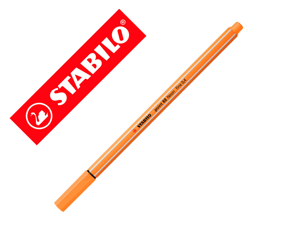 Marcador Stabilo Point 88 Laranja