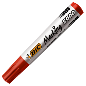 MARCADOR BIC PERMANENTE VERMELHO