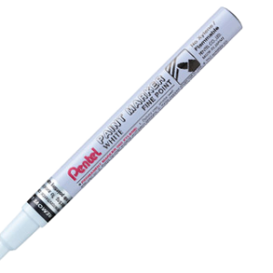 MARCADOR PENTEL PERMANENTE MSP 10 -W BRANCO PINTURAS DECORATIVAS M