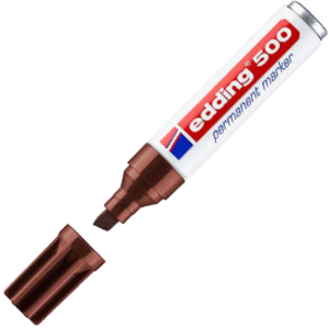 Marcador Castanho Edding 500