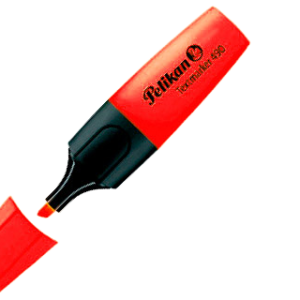 Marcador Pelikan Textmarker 490 Fluo Vermelho