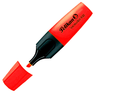 Marcador Pelikan Textmarker 490 Fluo Vermelho