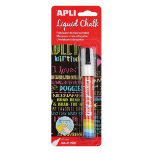 Marcador Apli Giz Líquido Branco